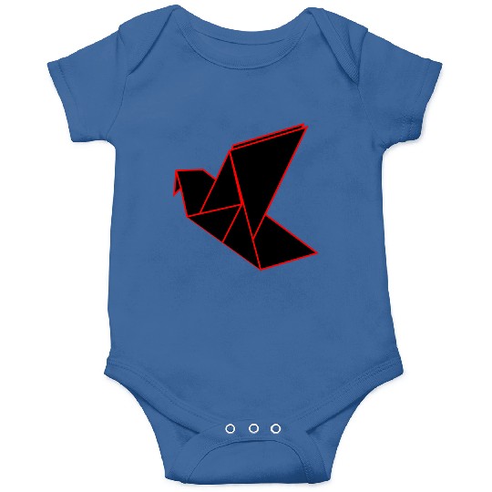 Origami Phoenix Outline Onesies