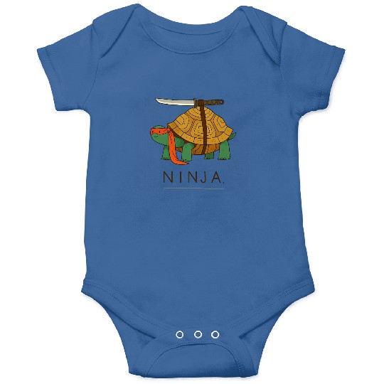 Ninja Turtle Warrior Illustration Onesies