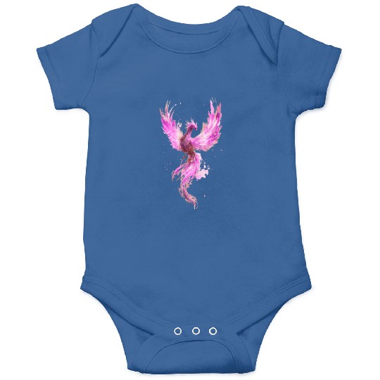 Celestial Phoenix Watercolor Illustration Onesies