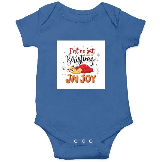 Festive Cat Joy Christmas Design Onesies