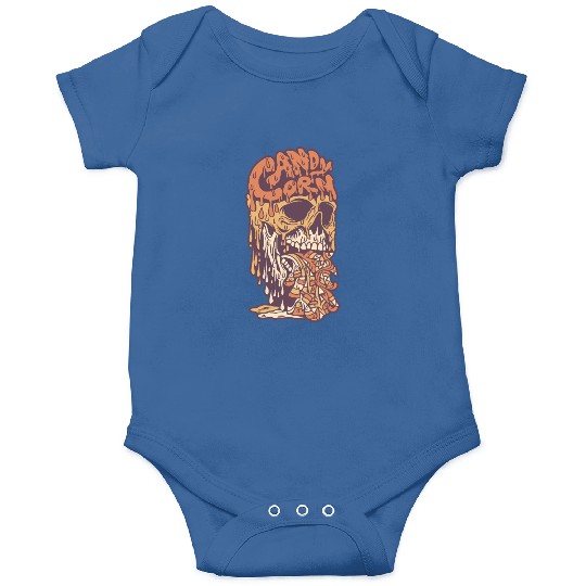 Candy Corn Skull Onesies