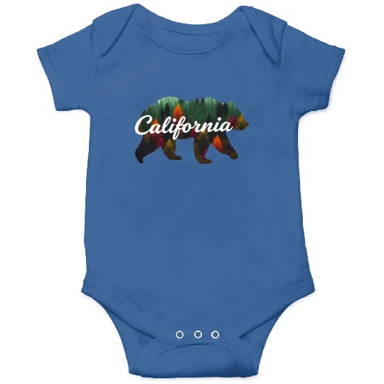 California Bear Forest Scene Onesies