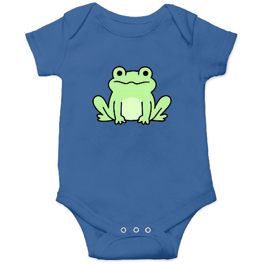 Lime Green Cartoon Frog Design Onesies