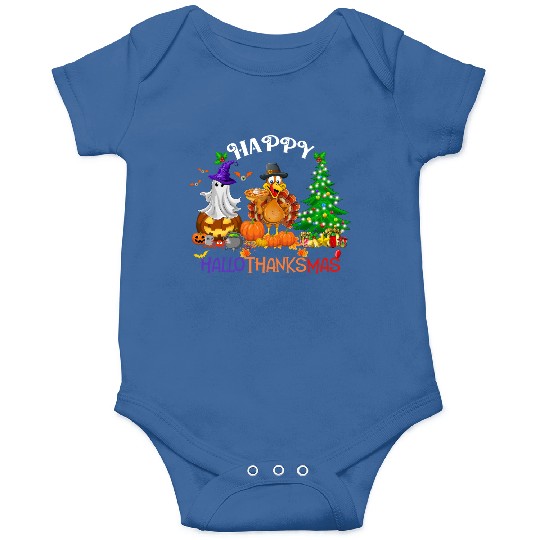 Retro Happy HalloThanksMas  Onesies