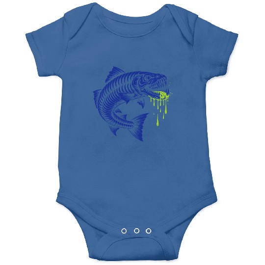 Neon Rage Fish Graphic Onesies