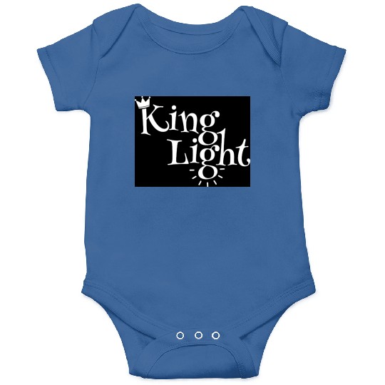 Regal Crown Light Typography Design Onesies