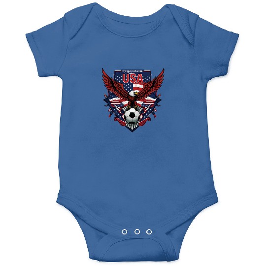 USA Soccer World Cup 2026 Eagle Patriotic Apparel Onesies