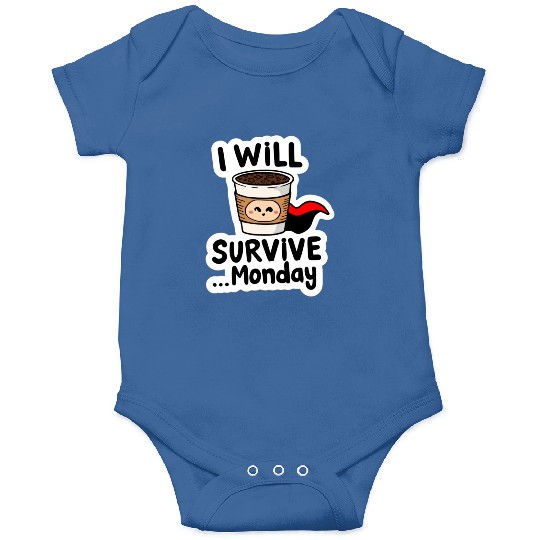 Cute Coffee Survival Meme Design Onesies