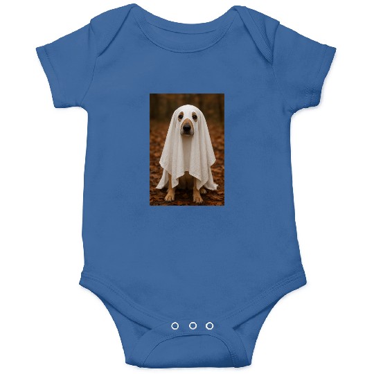 Autumn Forest Ghost Dog Tapestry Onesies