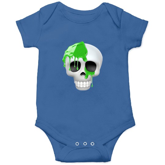 skull toxic emoticon Onesies