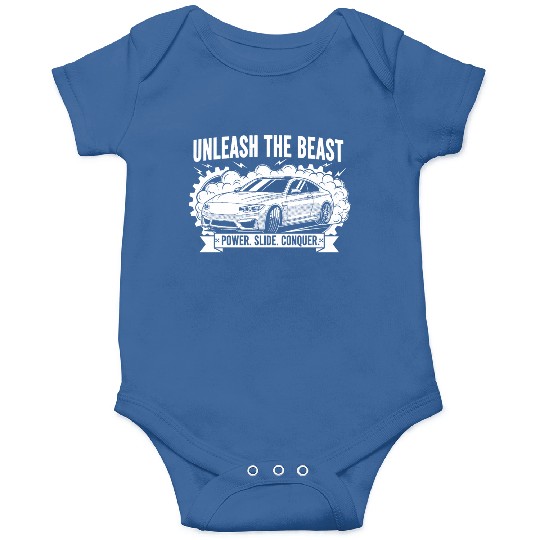 Unleash the Beast Drift Car Design Onesies
