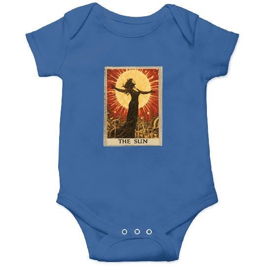 Vintage Tarot Card The Sun Onesies