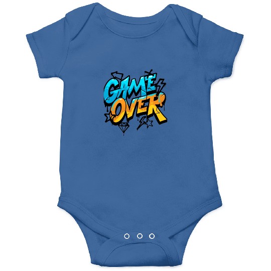 Graffiti Style Game Over Design Onesies