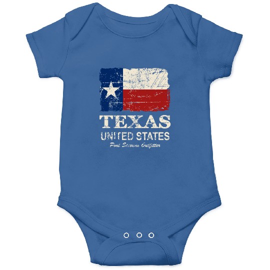 Texas Flag - Vintage Look Onesies