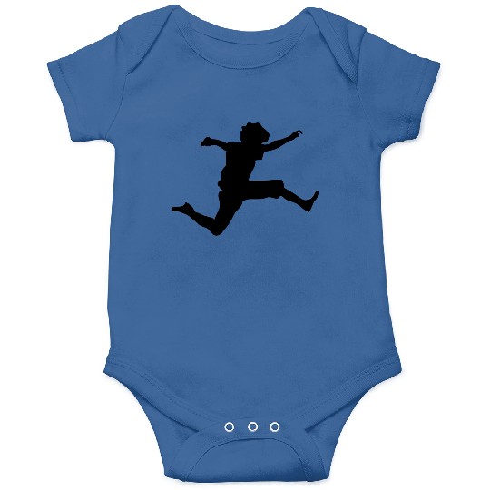 Jumping Boy Silhouette Onesies