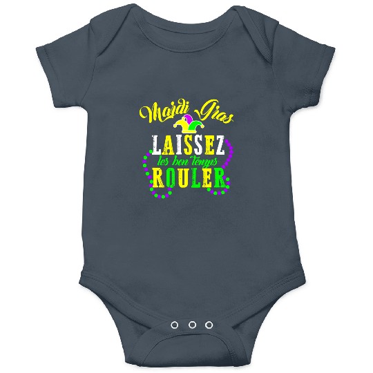 Mardi Gras laissez les bon temps rouler Fat Onesies