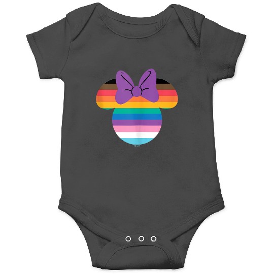 Disney Minnie Mouse Pride Inclusive Rainbow Head Icon Fill Onesies