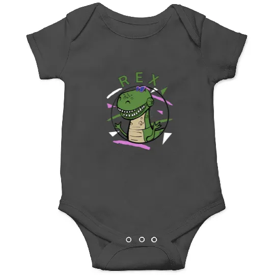 Disney T-Rex 90's Portrait Onesies, Disney Toy Story Rex Portrait Onesies