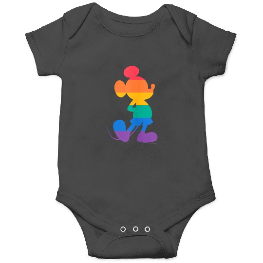 Disney Mickey Mouse Pride Classic Pose Rainbow Icon Fill Onesies