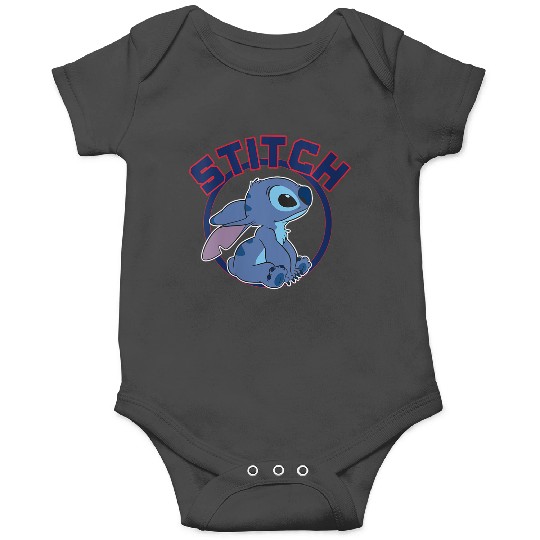 Womens Disney Lilo Stitch Cute Stitch Profile Big Chest Circle V2 Onesies