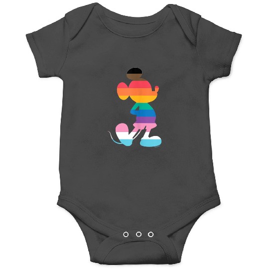 Disney Mickey Mouse Pride Inclusive Pose Rainbow Icon Fill Onesies