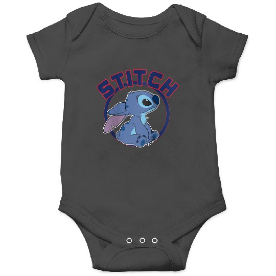 Disney Lilo Stitch Cute Stitch Profile Big Chest Circle V2 Onesies