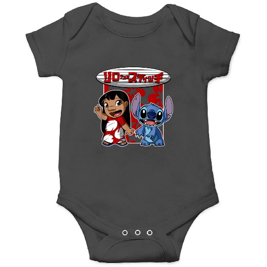 Disney Lilo Stitch Cute Happy Anime Kanji Style Big Poster Onesies
