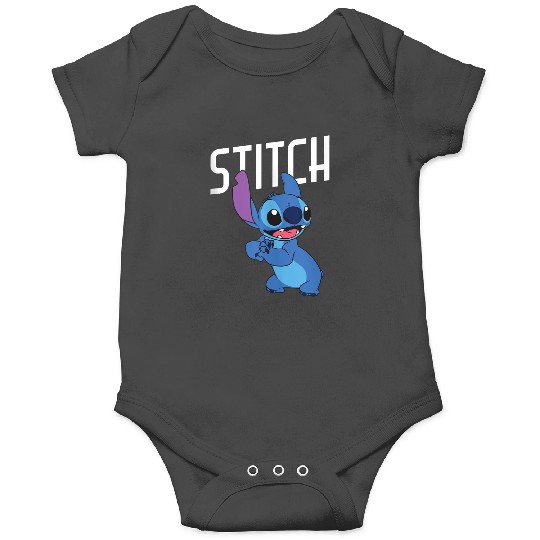 Disney Lilo Stitch Cute Smiling Stitch Big Chest Portrait Onesies