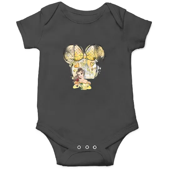 Disney Princess Onesies, Watercolor Princess Onesies, Belle Princess Onesies