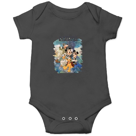  Color Disney Animal Kingdom Onesies, Mickey Safari Vintage Onesies