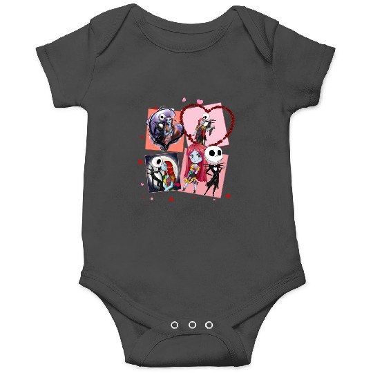 Jack and Sally Happy Valentine's Day Onesies, Disney Valentines Onesies