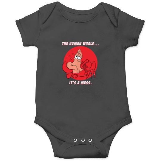 The Human World It's A Mess The Little Mermaid Sebastian Onesies, Disney Sebastian Onesies