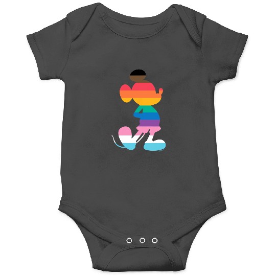 Disney Mickey Mouse Pride Inclusive Pose Rainbow Icon Fill Onesies