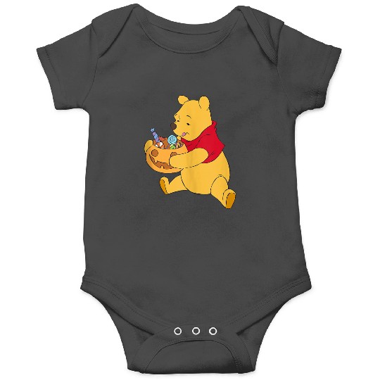 Disneyss Winnie The Pooh Halloween Trick Or Treat Logo Onesies