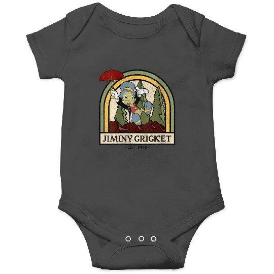 Disneyss Pinocchio Jiminy Cricket Established 1940 Onesies