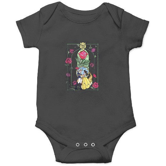 Disneyss Beauty And The Beast Belle And Beast Stained Glass Onesies