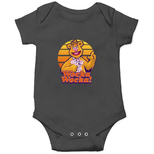 Disney The Muppets Fozzie Bear Wocka Wocka Portrait Onesies