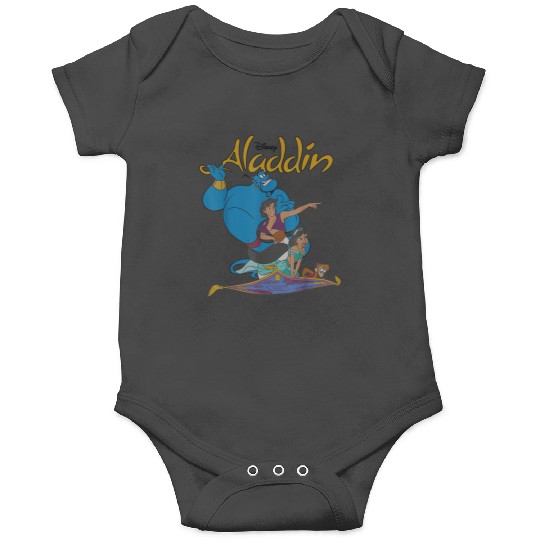 Disneyss Aladdin Vintages Group Shot Logo Onesies