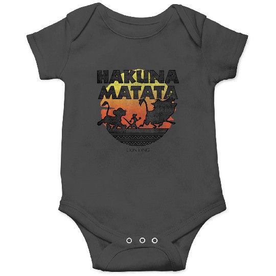 Disneyss The Lion King Hakuna Matata Sunset Silhouette Poster Onesies