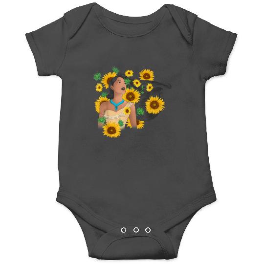 Disneyss Pocahontas Sunflower Floral Portrait Onesies