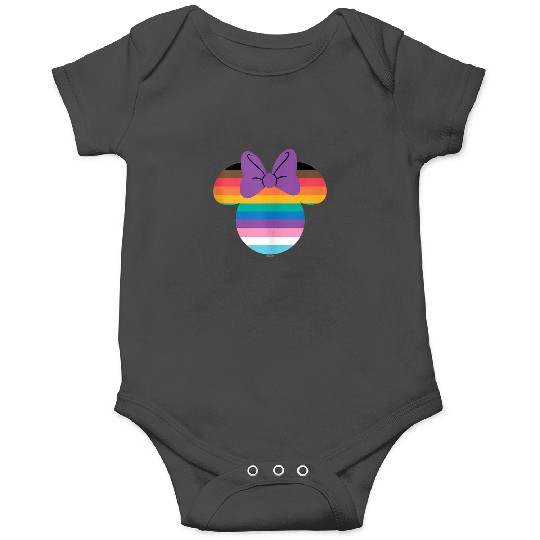 Disney Minnie Mouse Pride Inclusive Rainbow Head Icon Fill Onesies