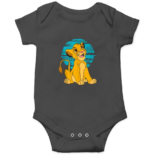 Disneyss The Lion King Young Simba Happy Blue Retro Onesies