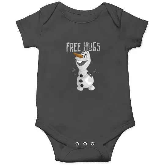 disney frozens Olaf Vintages Free Hugs Big Snowman Logo Onesies