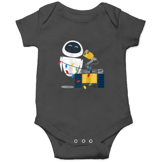 Disneyss Pixars Wall e Eve Christmas Light Wrap Onesies