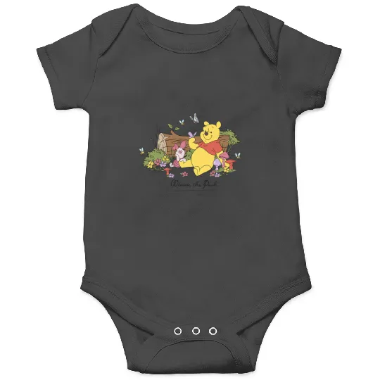 Disney Winnie The Pooh Piglet And Pooh Floral Butterfly Onesies