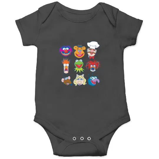 Disney The Muppets Characters Group Shot Logo Onesies