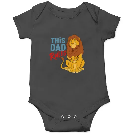 Disney The Lion King Simba and Mufasa This Dad Rules Onesies