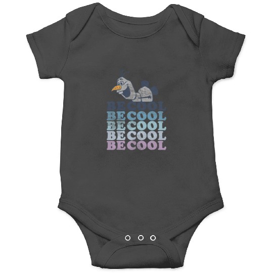 disney frozens 2 Olaf Be Cool Colorful Word Stack Onesies