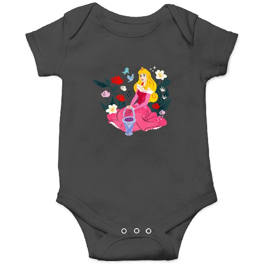 Disneyss Sleeping Beauty Princess Aurora Flower Birds Sketch Onesies