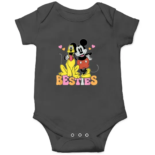Disney Mickey Mouse Pluto Besties Bff Best Friends Valentine Onesies